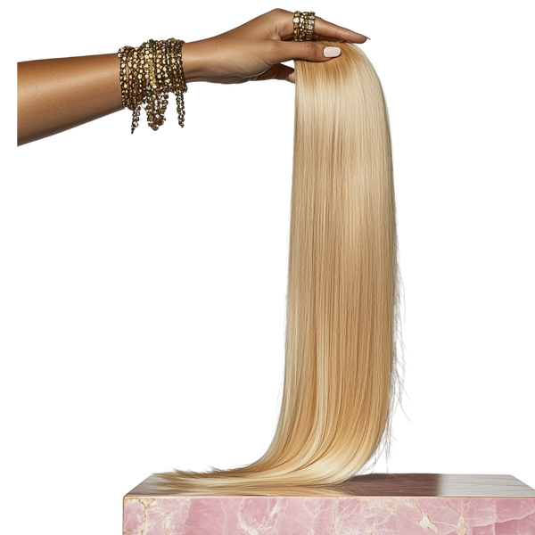 Double Weft Blond Straight Raw Brazilian Hair