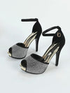 Platform Strass Heels