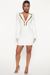Office Blazer Mini Dress