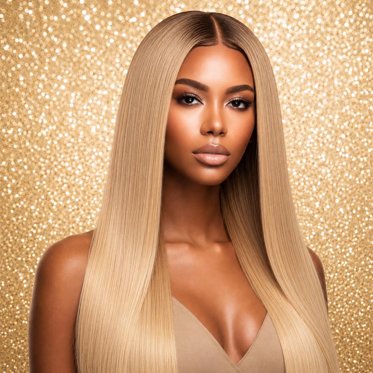 HD Lace Frontal 13x4 inch Blonde Silky Straight Wig