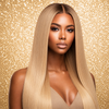 HD Lace Frontal 13x4 inch Blonde Silky Straight Wig