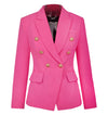 Gold button pink blazer