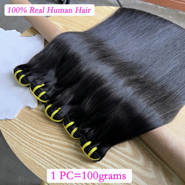 Double Weft Bone Straight Raw Vietnamese Hair