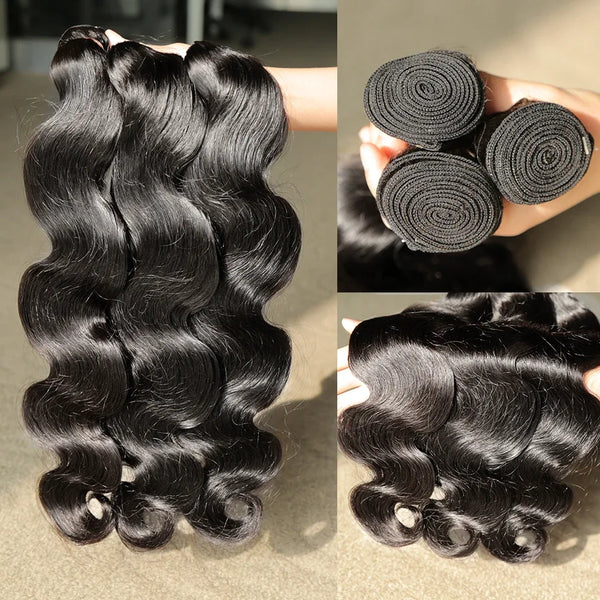 Double Weft Bodywave Raw Brazilian Hair