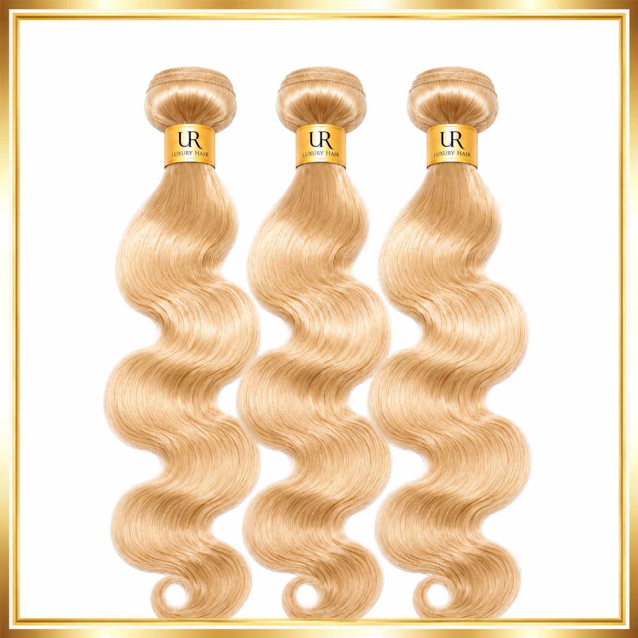 Virgin Cambodian Hair - Blonde Bodywave Double Weft