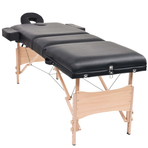 Inklapbare behandel/massagetafel