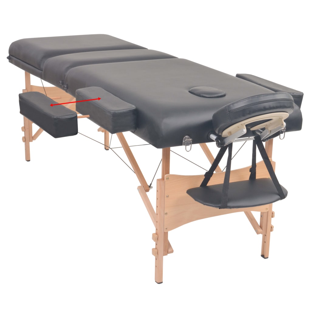 Inklapbare behandel/massagetafel