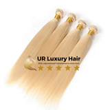 Virgin Brazilian Hair/Straight Double Weft - Blonde