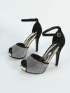 Platform Strass Heels