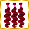 Raw Peruvian Hair/Bodywave Double Weft - Burgundy Red